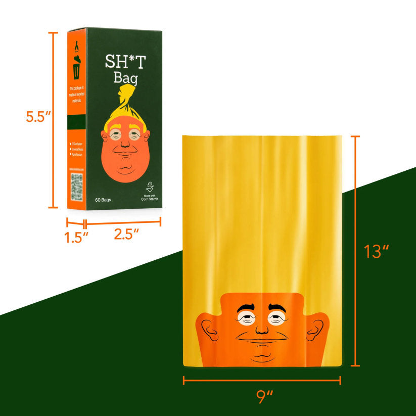 💩SH*T Bag(60 Count) — “The Most Presidential Poop Bag Ever!”🔥LAST DAY 49% OFF🔥