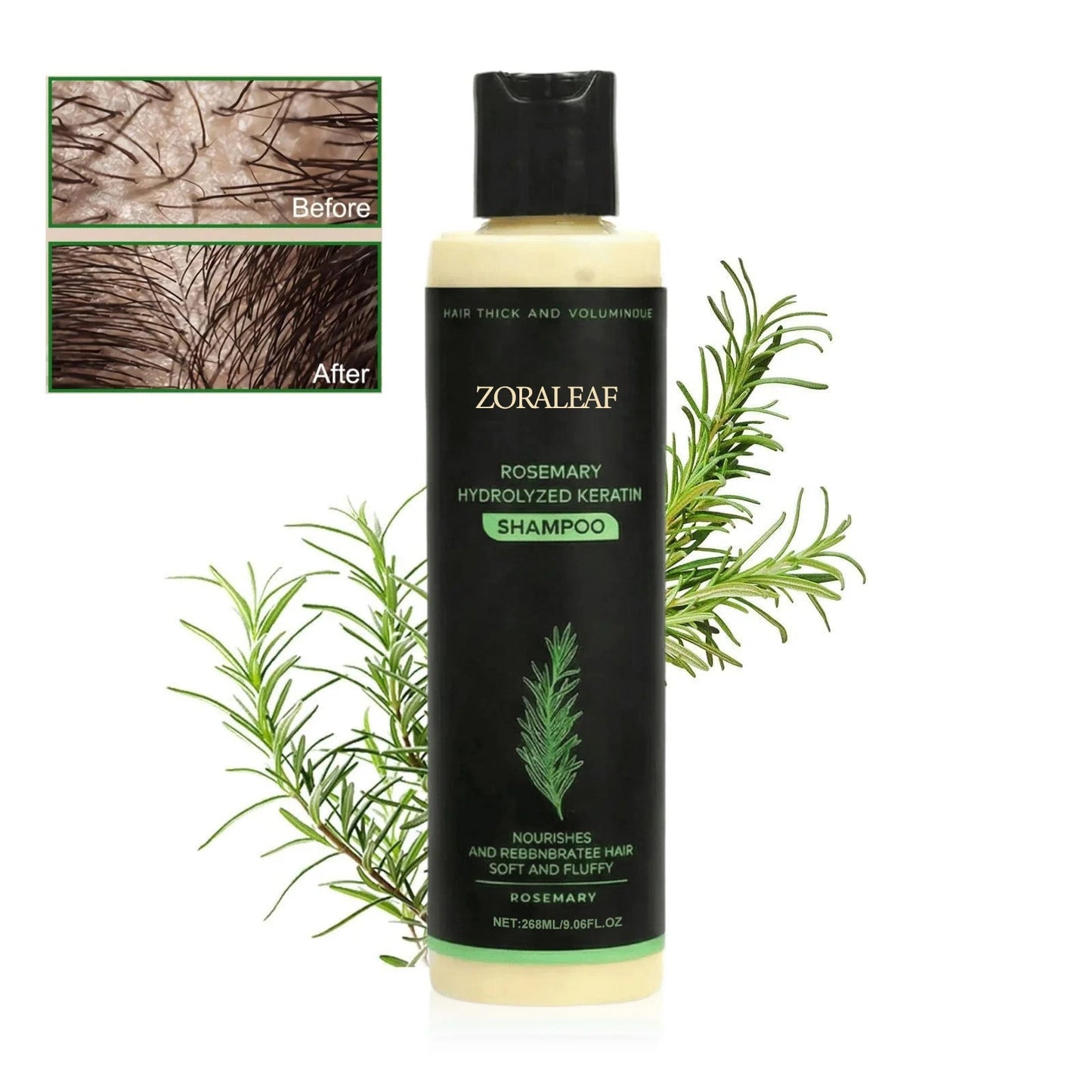 ZORALEAF Rosemary Hydrolyzed Keratin Shampoo