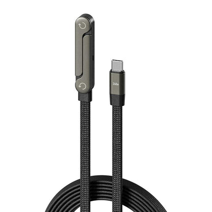 2-in-1 Fast Charging Cable with Built-In Phone Stand